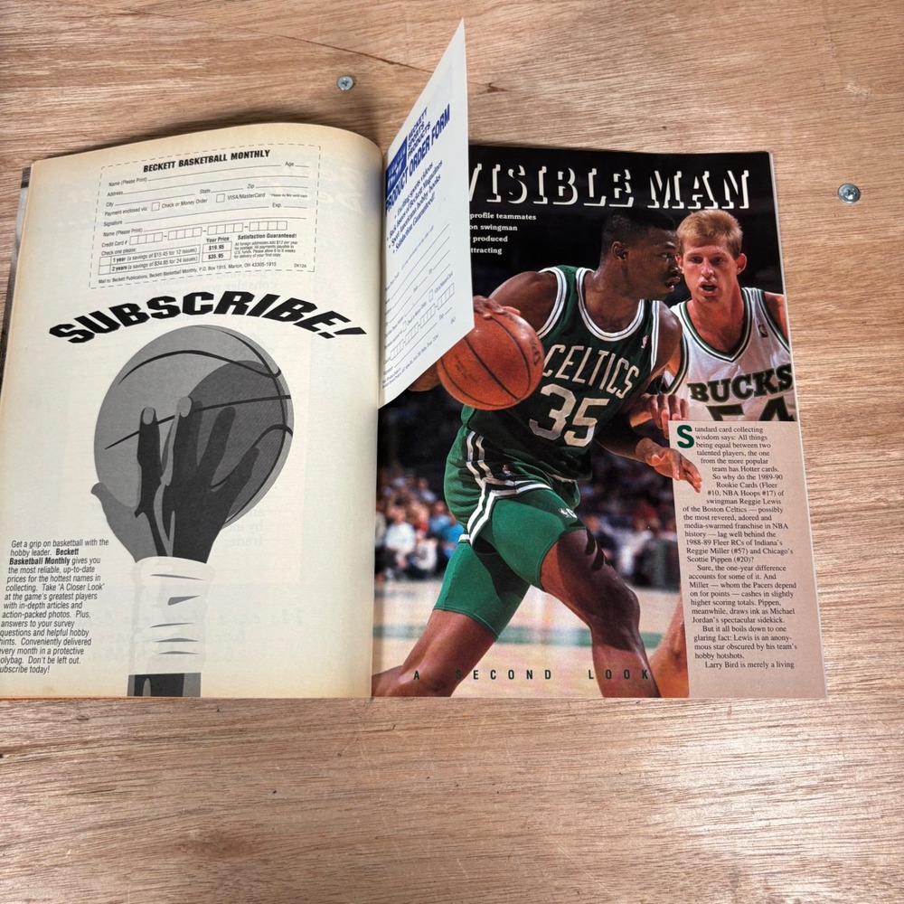 Beckett Basketball Monthly July 1991 Issue 12 Kareem Abdul-Jabbar Lakers Cover - Picture 2 of 3